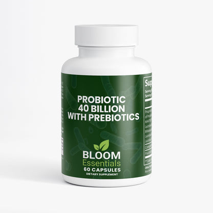 Probiotic Supplement | 40 Billion CFU with Prebiotics