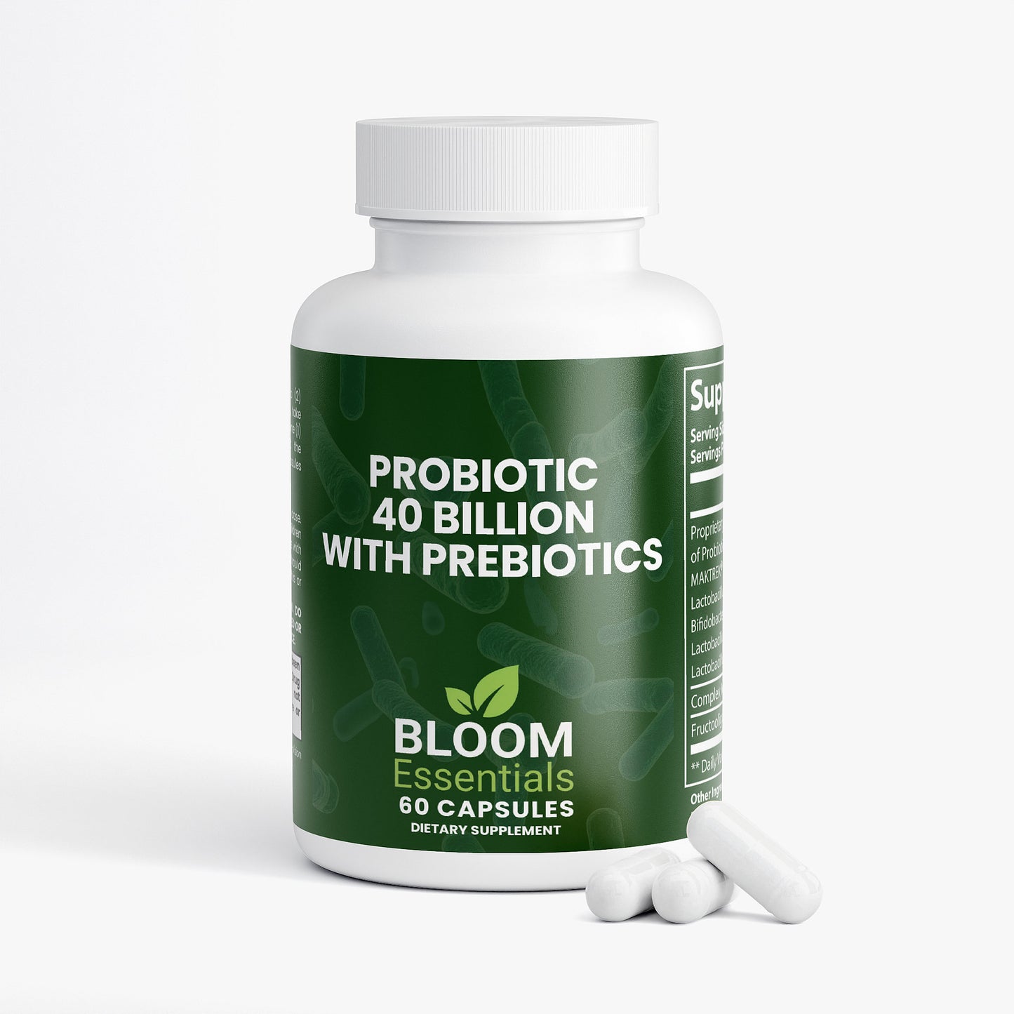 Probiotic Supplement | 40 Billion CFU with Prebiotics