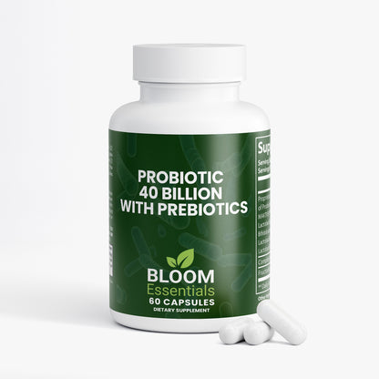 Probiotic Supplement | 40 Billion CFU with Prebiotics