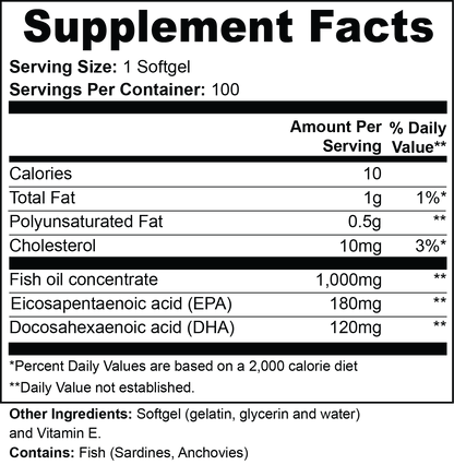Fish Oil Supplement | Heart, Brain & Joint Support