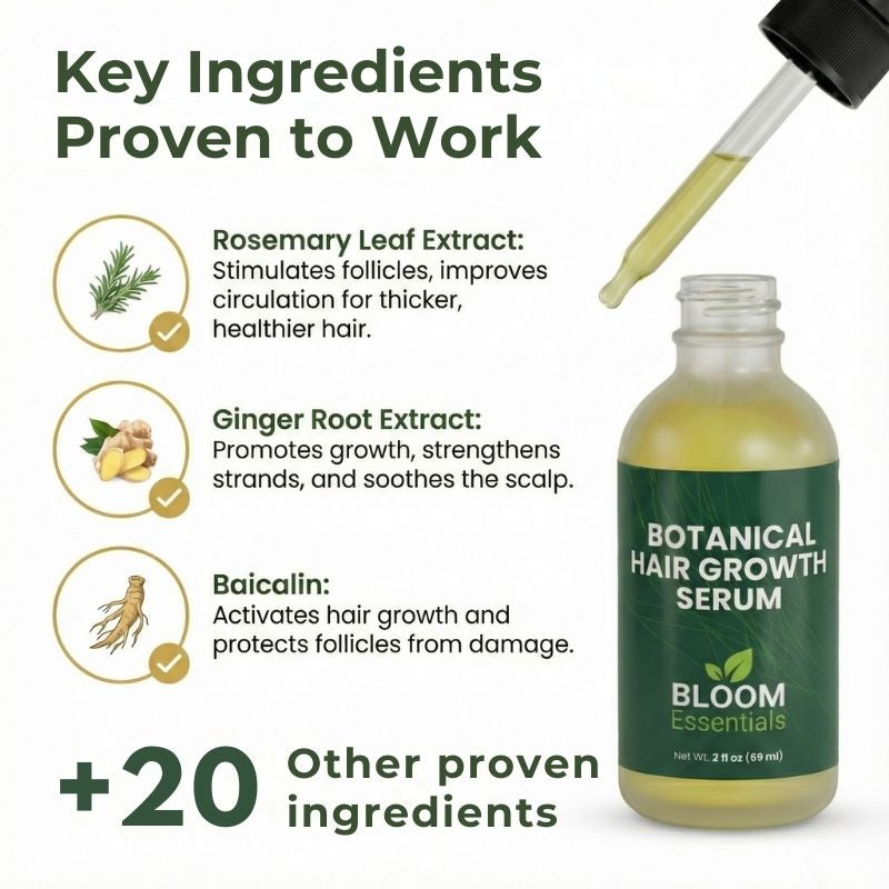 Botanical Hair Growth Serum | Natural Scalp & Hair Support