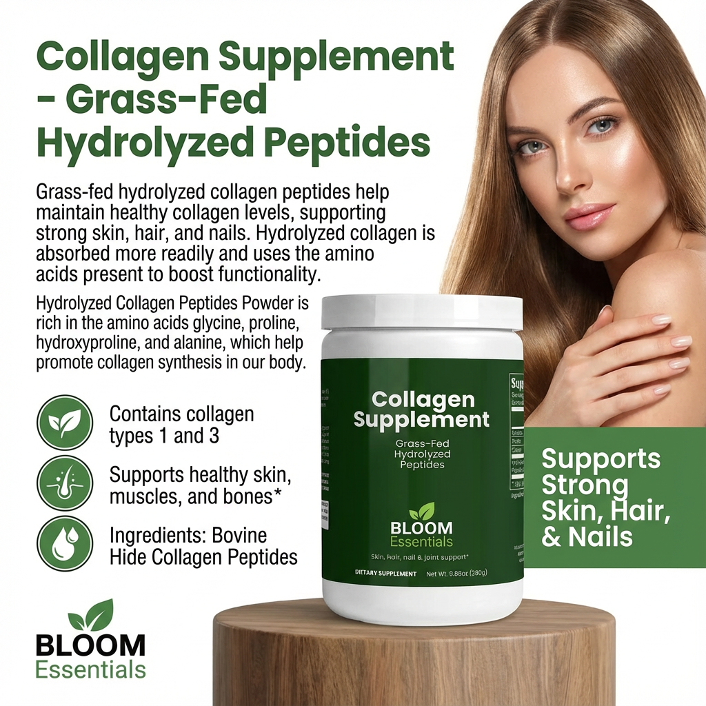 Collagen Supplement - Grass-Fed Hydrolyzed Peptides