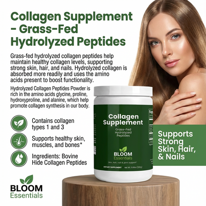 Collagen Supplement - Grass-Fed Hydrolyzed Peptides