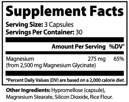 Magnesium Glycinate Supplement | Calm, Sleep & Muscle Support